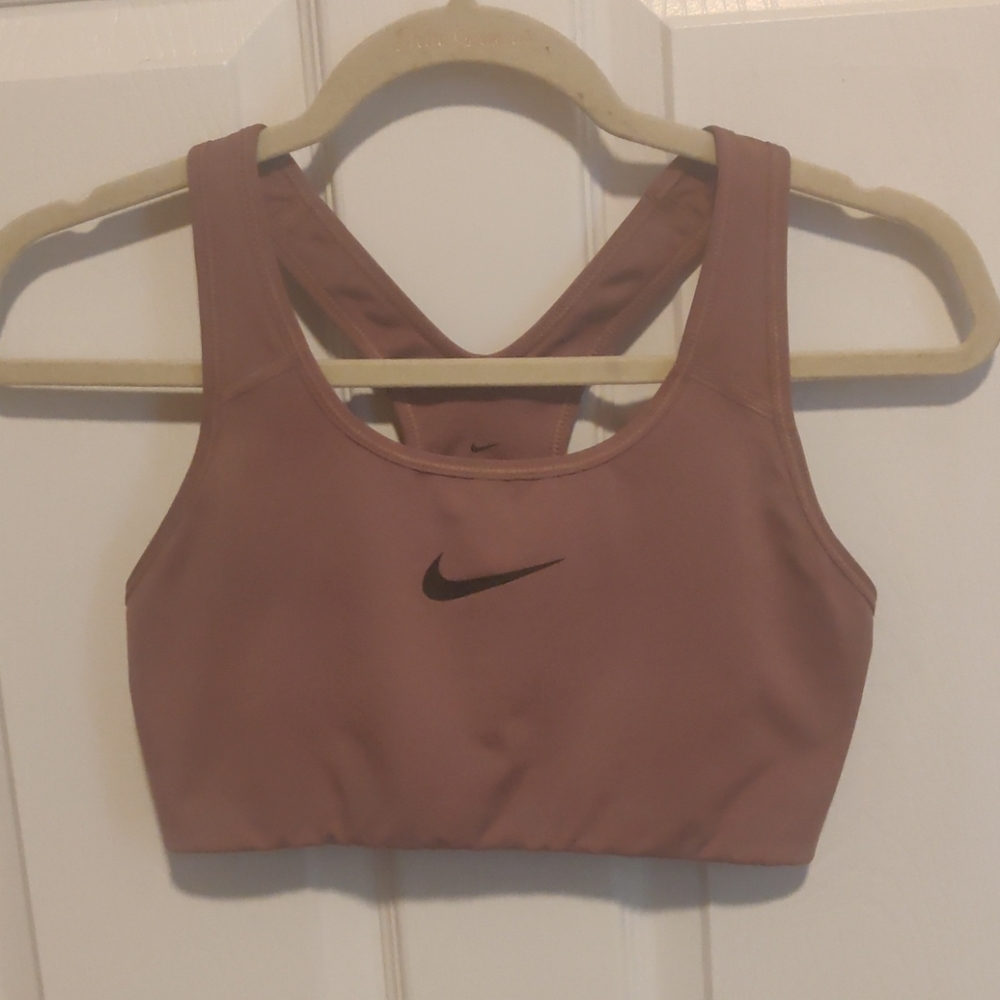 Mauve Nike sports bra